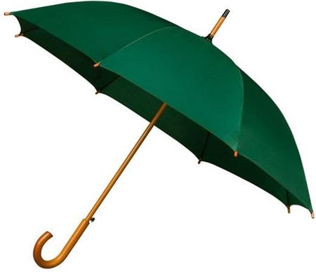 Automatyczna parasolka z drewnianą rączką, zielona