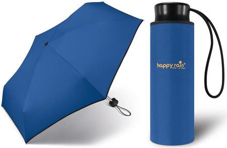 Kieszonkowa, ultra mini parasolka Happy Rain 16 cm, niebieska