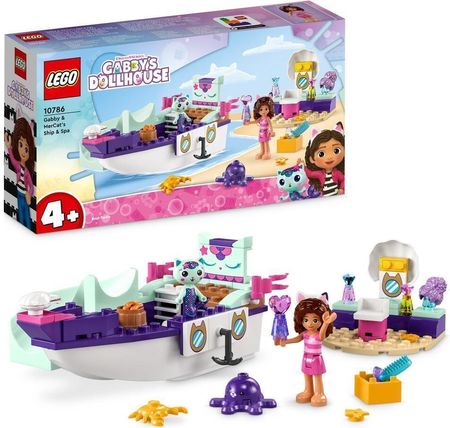 LEGO Koci domek Gabi 10786 Statek i spa Gabi i Syrenkotki