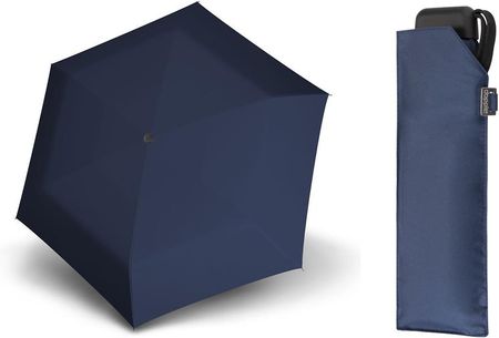 Lekka wytrzymała PŁASKA parasolka Doppler Carbonsteel, GRANATOWA