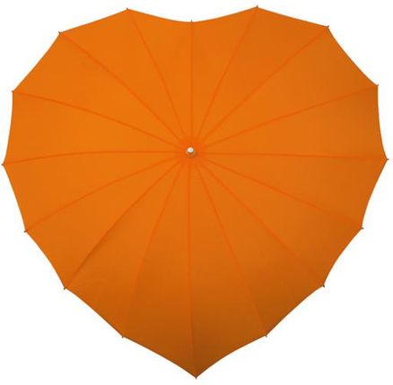 Parasolka w kształcie serca w kolorze pomarańczowym