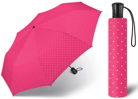 Automatyczna parasolka Happy Rain, różowa w groszki