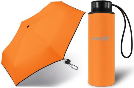 Kieszonkowa, ultra mini parasolka Happy Rain 16 cm, pomarańczowa