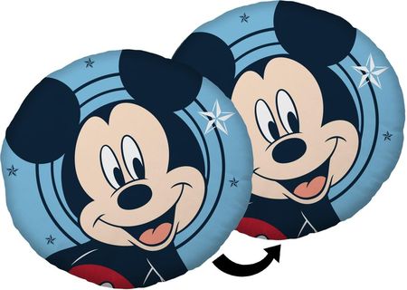 Jerry Fabrics Poduszka Dekoracyjna 40Cm Mickey Stars Niebieska Polarowa Kształtka Przytulanka