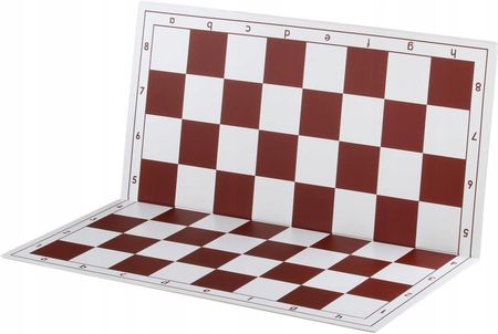 Sunrise Chess & Games Szachownica plastikowa składana nr 4+, biało - czerwona