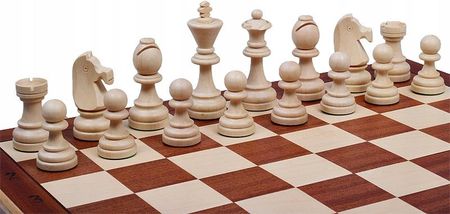 Sunrise Chess & Games Szachy Turniejowe nr 7 Intarsjowane 50x50cm