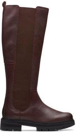 Kozaki Clarks Orianna Long kolor british tan leather 26170673