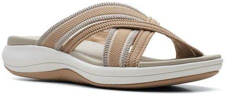 Sandały Clarks Mira Isle kolor sand textil 26159899