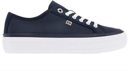 Buty Tommy Hilfiger Essential Vulcanized Canva FW0FW07459-DW6 - granatowe