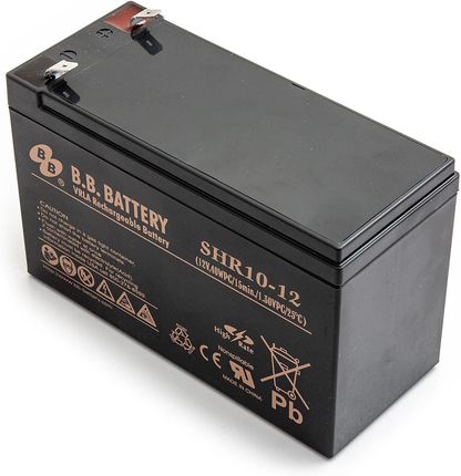 Akumulator B.B. Battery SHR-12 12V 10Ah AGM UPS APC Ever Fideltronic Eaton - SHR10-12-T2
