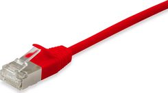 Equip Patchkabel Cat6A S/FTP 2xRJ45 0.50m czerwony (SSTP) Slim (606143)