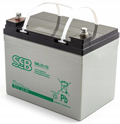 Akumulator SSB SBL 33-12i 12V 33Ah AGM bezobsługowy do pracy pracy buforowej