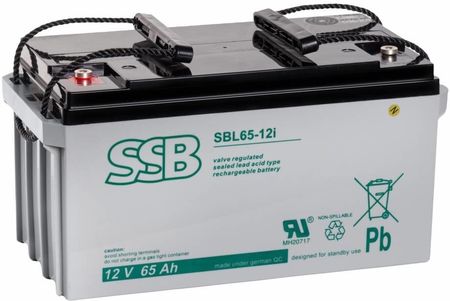 Akumulator SSB SBL 65-12i 12V 65Ah AGM bezobsługowy do pracy buforowej