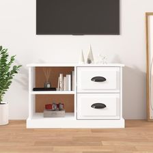 Vidaxl Szafka Pod Tv Biała Na Wysoki Połysk 73X35,5X47,5Cm 12834933