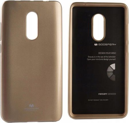 Mercury Etui Silikon Jelly Case Do Redmi Note 4 Złoty