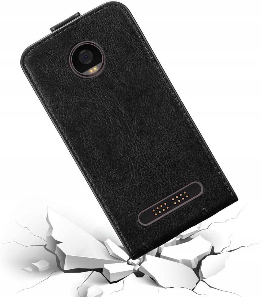 Custodia Portafoglio Cadorabo Per Moto Z2 Play | Argento Classy Con Vani Carte E Chiusura Magnetica, Funzione Stand