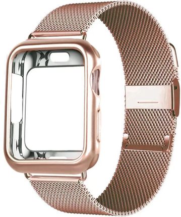 Supero Bransoleta Milanese Case Apple Watch 7/8/Se 41mm Rose Gold