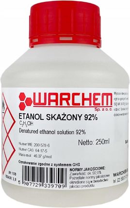 Warchem Etanol Skażony 92% 250Ml