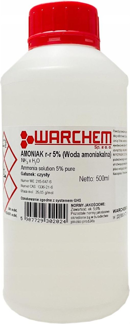 Drobne akcesoria medyczne Warchem Woda Amoniakalna 5 (Amoniak RR 5