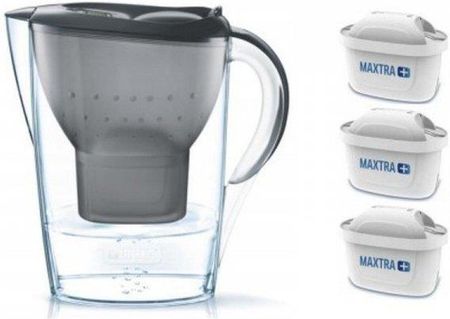 Dzbanek filtrujący Brita Marela Grafit Szary 2,4l + 3 wkłady Maxtra