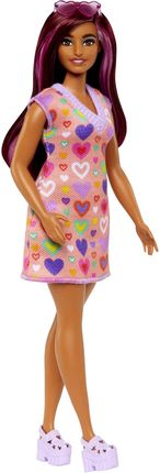 Barbie Fashionistas 207 w serduszkowej sukience FBR37 HJT04