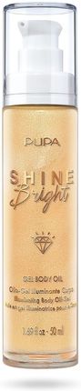 Pupa Shine Bright Rozświetlający Olejek Do Ciała 001 Gold Diamonds 50ml