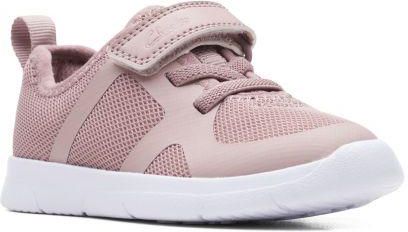 Buty dziecięce Clarks Ath Flux F kolor pink 26165217