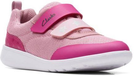 Buty dziecięce Clarks Scape Flex Kid F kolor pink synthetic 26168363