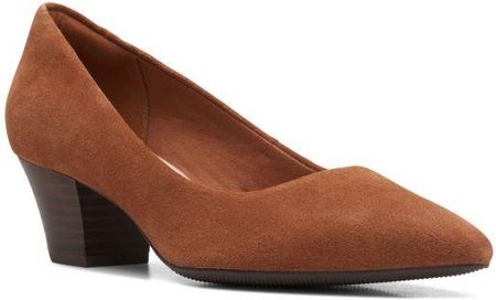 Buty Clarks Teresa Step kolor dark tan suede 26167835