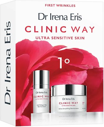 Dr Irena Eris Zestaw Clinic Way 1° Dermokrem Aktywnie Wygładzający Na Dzień Spf 15 50 Ml + Dermokrem Pod Oczy Redukujący Objawy Zmęczenia 15 Ml