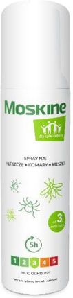 MOSKINE Spray na komary, kleszcze, meszki dla całej rodziny, 90 ml