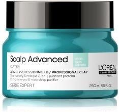 L'Oréal Professionnel Paris Serie Expert Scalp Advanced Anti-Oiliness 2In1 Deep Purifier Clay Maska Do Włosów 250 Ml