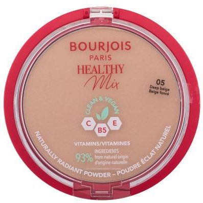 Bourjois Paris Healthy Mix Clean & Vegan Naturally Radiant Powder Puder 10 G 05 Deep Beige