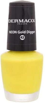 Dermacol Neon Lakier Do Paznokci 5 ml 43 Neon Gold Digger