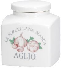 Zdjęcie La Porcellana Bianca Pojemnik Na Czosnek 500Ml Conserva (43512) - Kowary