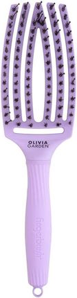 Szczotka Olivia Garden FingerBrush Medium do rozczesywania włosów lawendowy fiolet