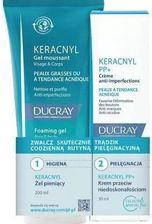 Pierre Fabre Ducray Keracnyl Żel Pieniący 200ml + Pp+ Krem Przeciw Niedoskonałościom 30ml