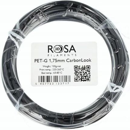 Rosa 3D Rosa3D Petg 1,75Mm 100G Czarny
