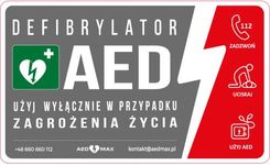 Aedmax Tablica Aed Gablota/Szafka - Zewnętrzna