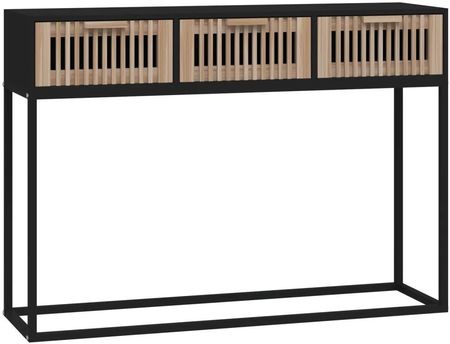 Vidaxl Stolik Konsolowy Czarny 105X30X75 Cm 13452-352107