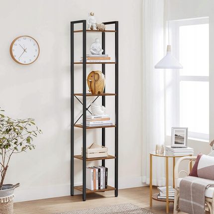 Songmics Regał Słupek 6 Poziomów Rustykalny 187 Cm Loft - zdjęcie 2