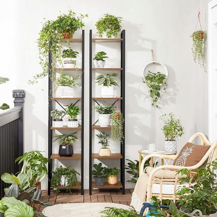 Songmics Regał Słupek 6 Poziomów Rustykalny 187 Cm Loft - zdjęcie 4