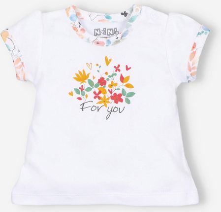 T-shirt niemowlęcy BICYCLE z bawełny organicznej dla dziewczynki