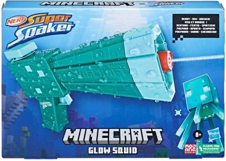 Hasbro Nerf Super Soaker Minecraft Glow Squid F7600
