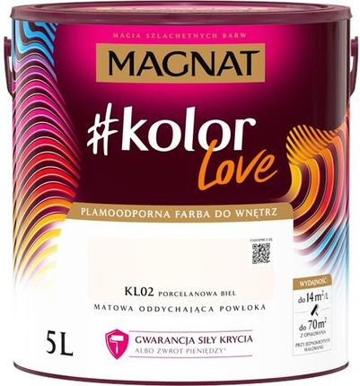 Magnat #kolorLove KL02 Porcelanowa Biel 5L