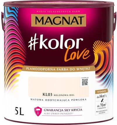 Magnat #kolorLove KL03 Melonowa Biel 5L