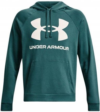 Bluza męska Under Armour Rival Fleece Big Logo HD zielona 1357093 722 - zdjęcie 3