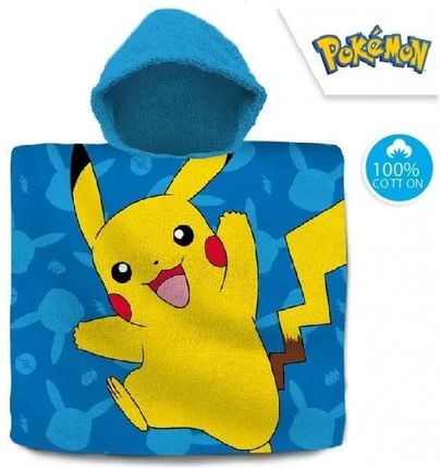 Kids Euroswan Ręcznik Ponczo 60x120cm Bawełniany Pokemon POK-532P Kids