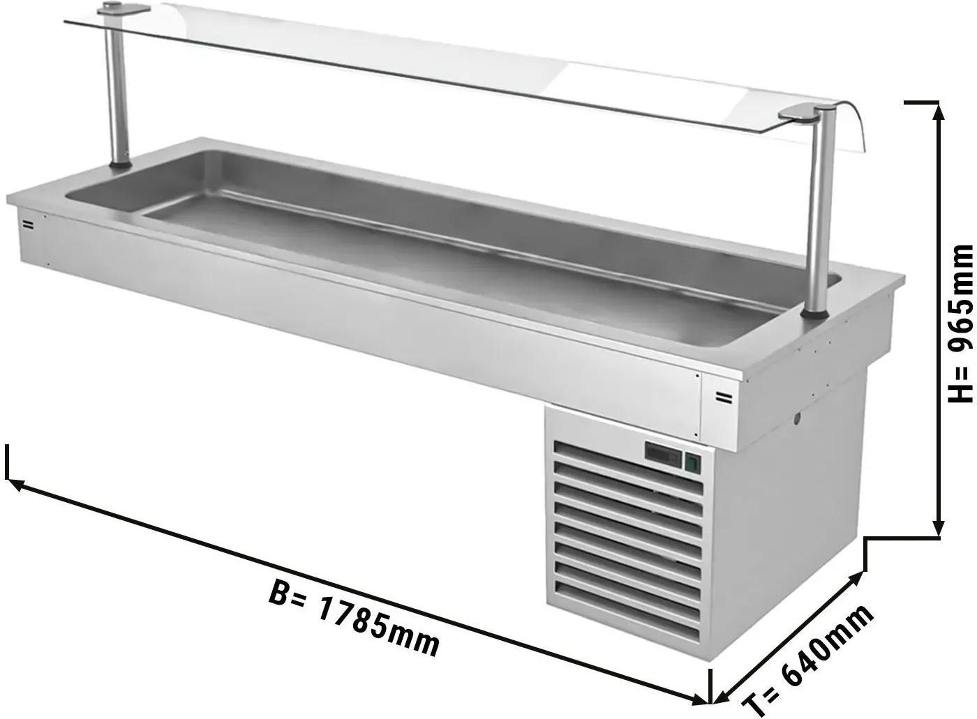 Urządzenie Chłodnicze Ggm Gastro Wanna Chłodząca Do Zabudowy 1,8m Seria ...