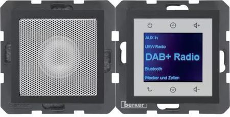 Berker B.X Radio Touch Dab+ Z Głośnikiem Antracyt Mat 29801606